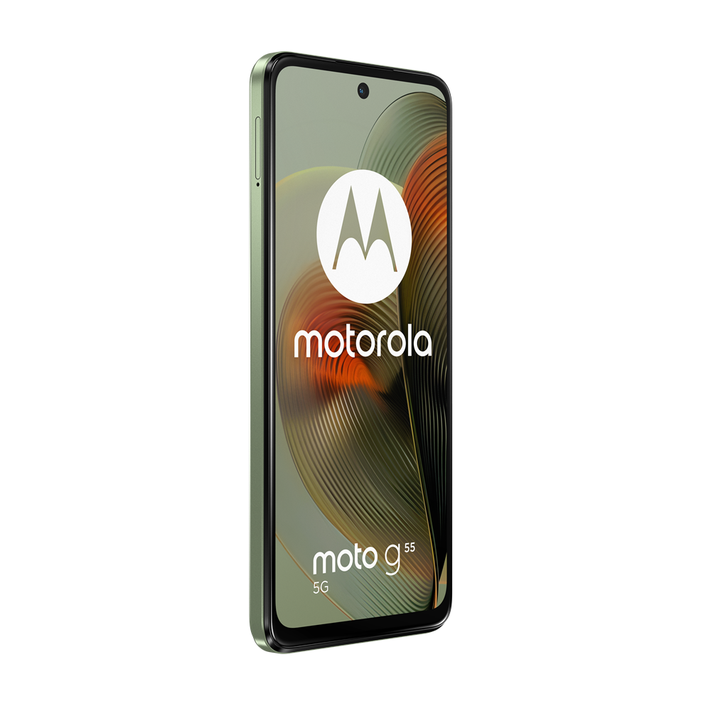 Motorola moto g55 5G 16,5 cm (6.49") Dual SIM Android 14 USB Type-C 8 GB 256 GB 5000 mAh Groen Motorola moto g55 5G 16,5 cm (6.49") Dual SIM Android 14 USB Type-C 8 GB 256 GB 5000 mAh Groen