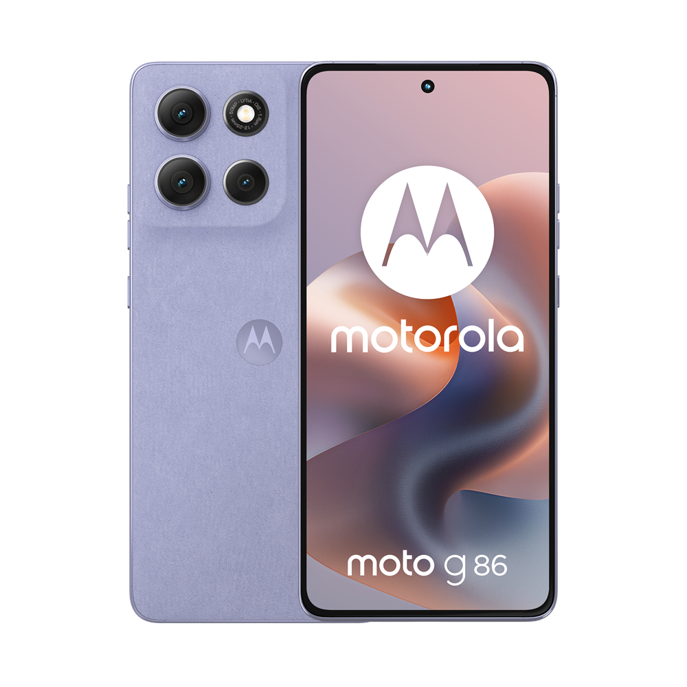 Motorola moto g86 5G 16,9 cm (6.67") Dual SIM Android 15 USB Type-C 8 GB 256 GB 5200 mAh Lila Motorola moto g86 5G 16,9 cm (6.67") Dual SIM Android 15 USB Type-C 8 GB 256 GB 5200 mAh Lila